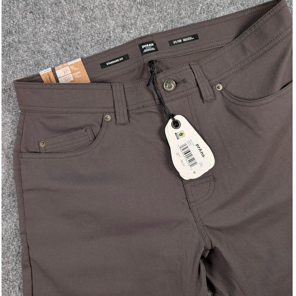 Prana Brion Pant II Mens 31x30 Sepia Brown Standard Fit Straight Leg Hiking NWT